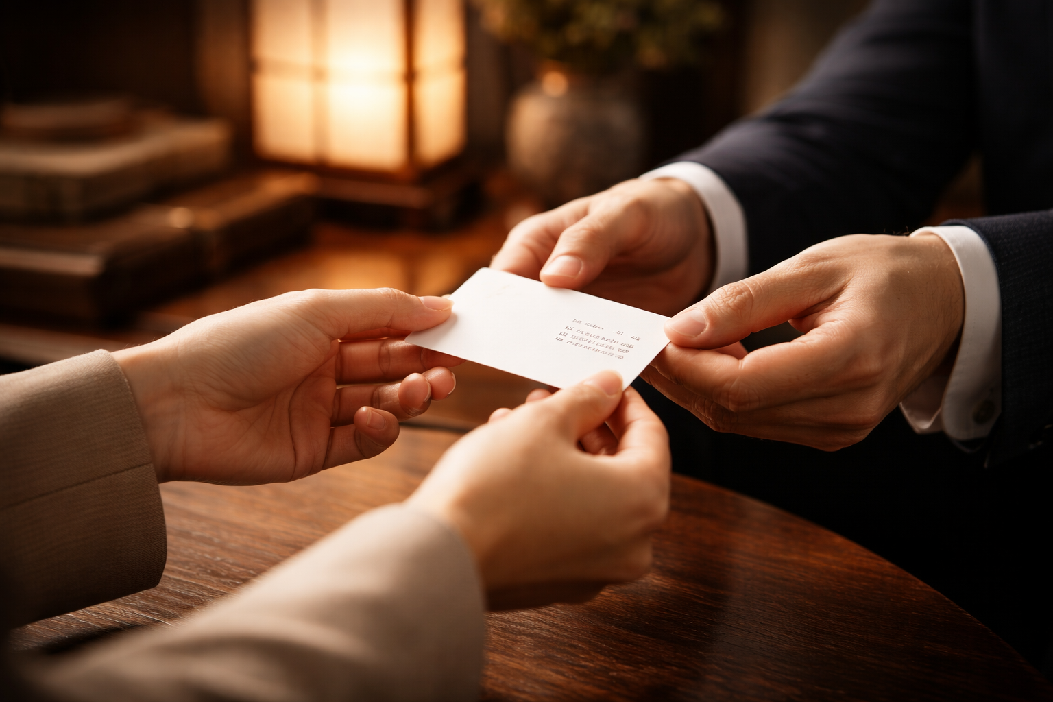 名刺交換は儀式