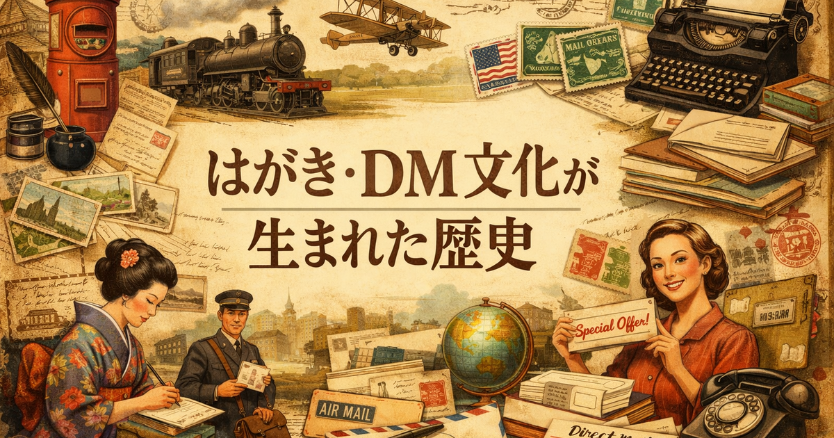 はがきとDMの文化が生まれた歴史