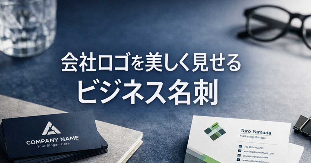 会社ロゴを美しく見せるビジネス名刺