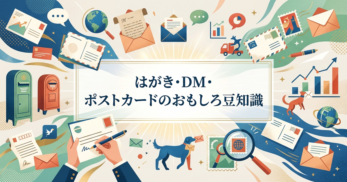 はがき･DM･ポストカードのおもしろ豆知識