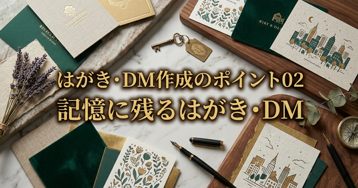 はがき・DM作成のポイント02-記憶に残るはがき・DM