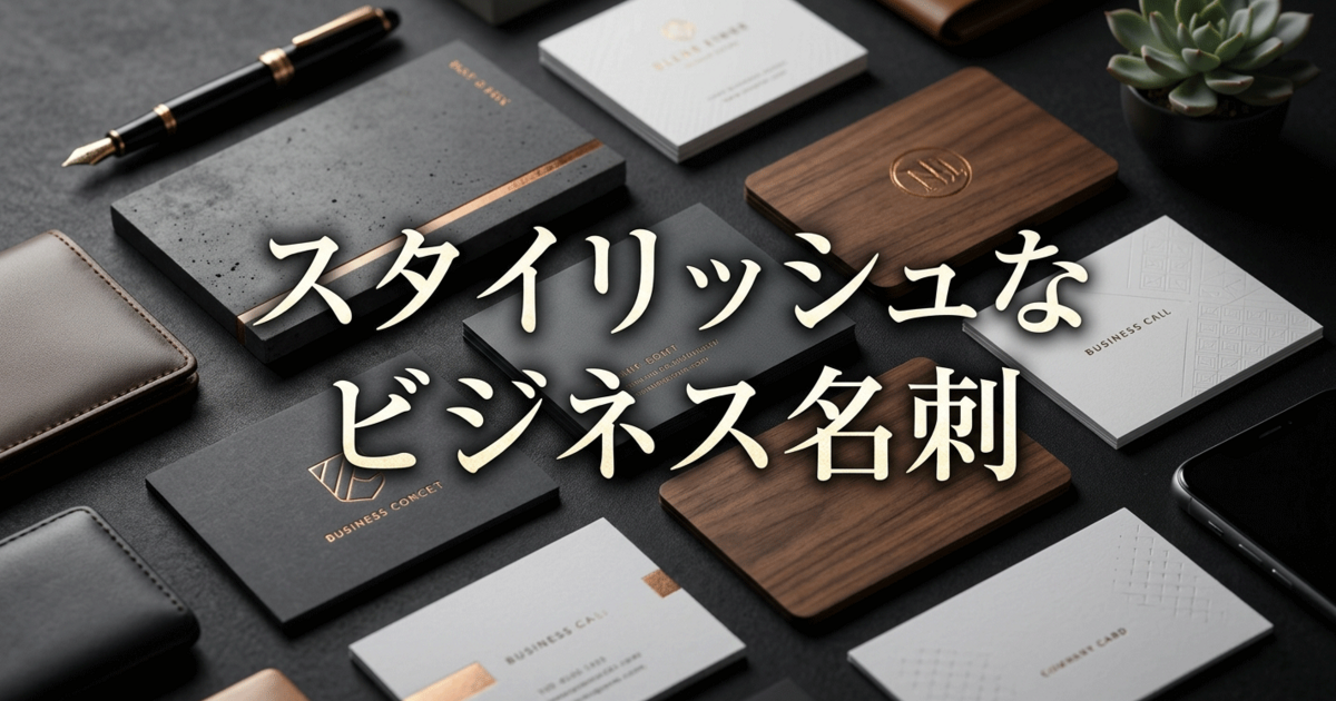 スタイリッシュなビジネス名刺