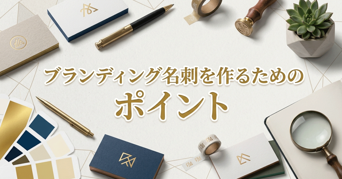 ブランディング名刺を作るためのポイント