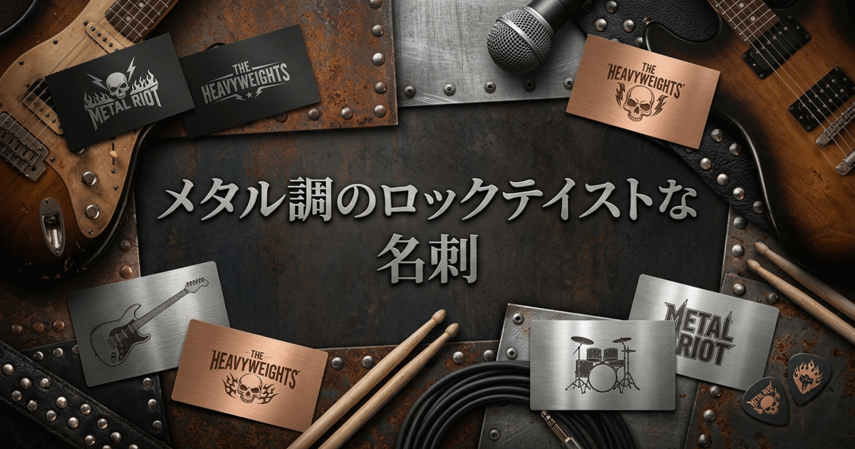 メタル調のロックテイストな名刺