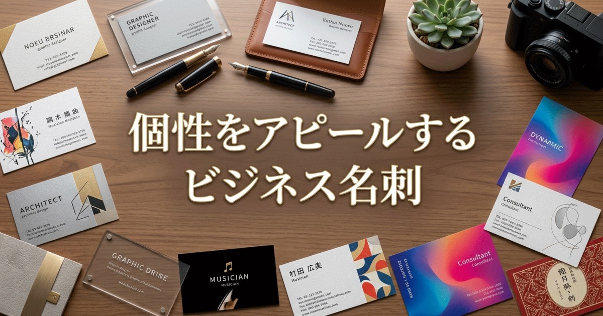 個性をアピールするビジネス名刺