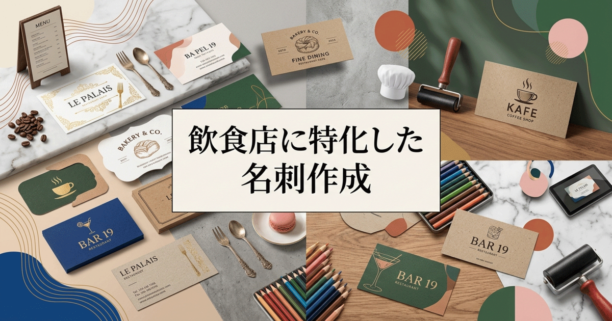 飲食店に特化した名刺作成