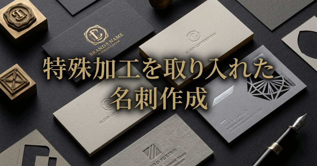 特殊加工を取り入れた名刺作成