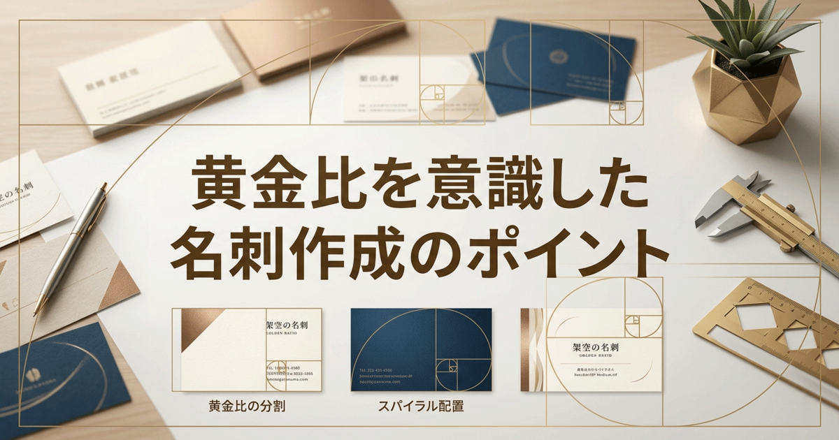 黄金比を意識した名刺作成のポイント