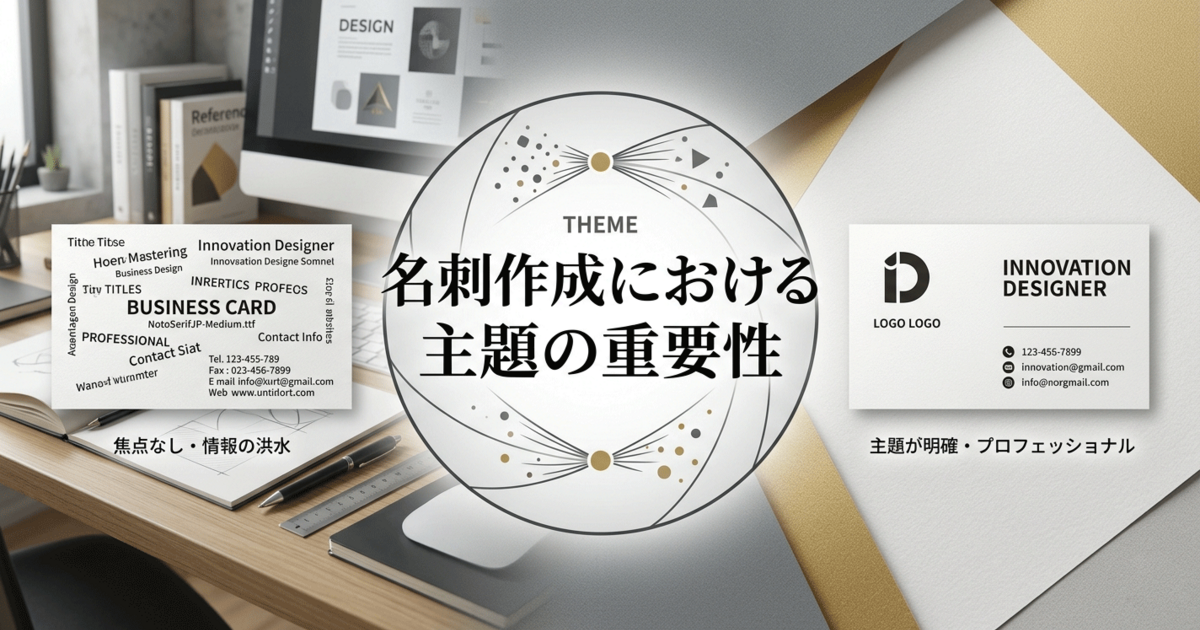 名刺作成における主題の重要性
