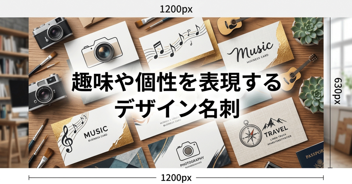 趣味や個性を表現するデザイン名刺