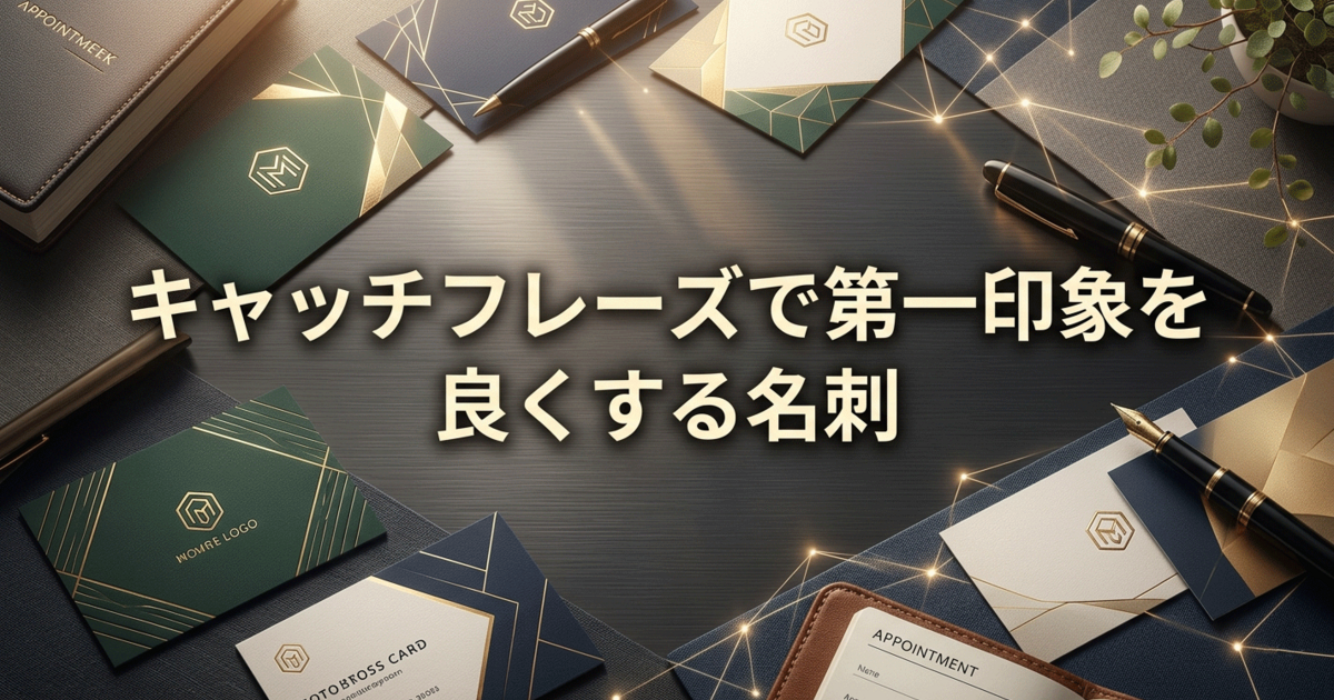 キャッチフレーズで第一印象を良くする名刺