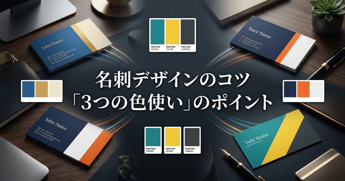 名刺デザインのコツ「3つの色使い」のポイント