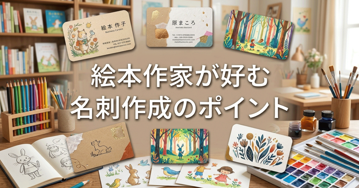 絵本作家が好む名刺作成のポイント