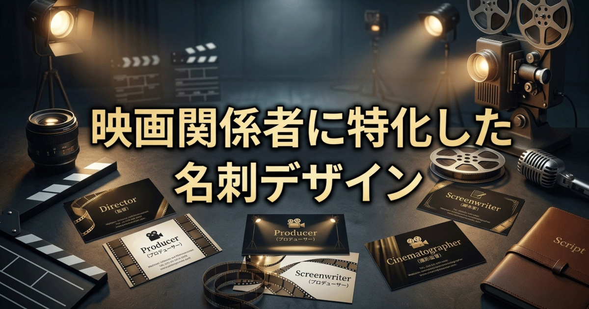 映画関係者に特化した名刺デザイン