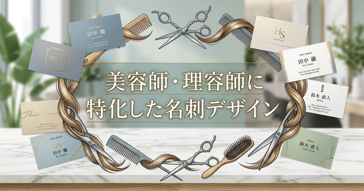美容師・理容師に特化した名刺デザイン