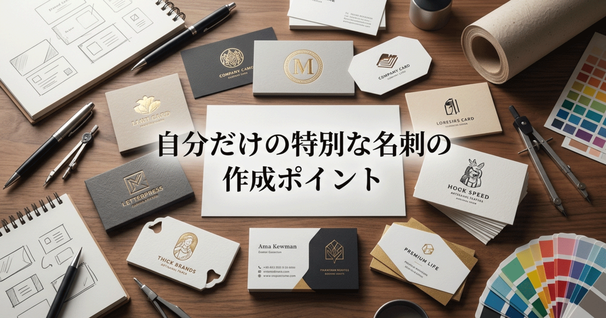 自分だけの特別な名刺の作成ポイント