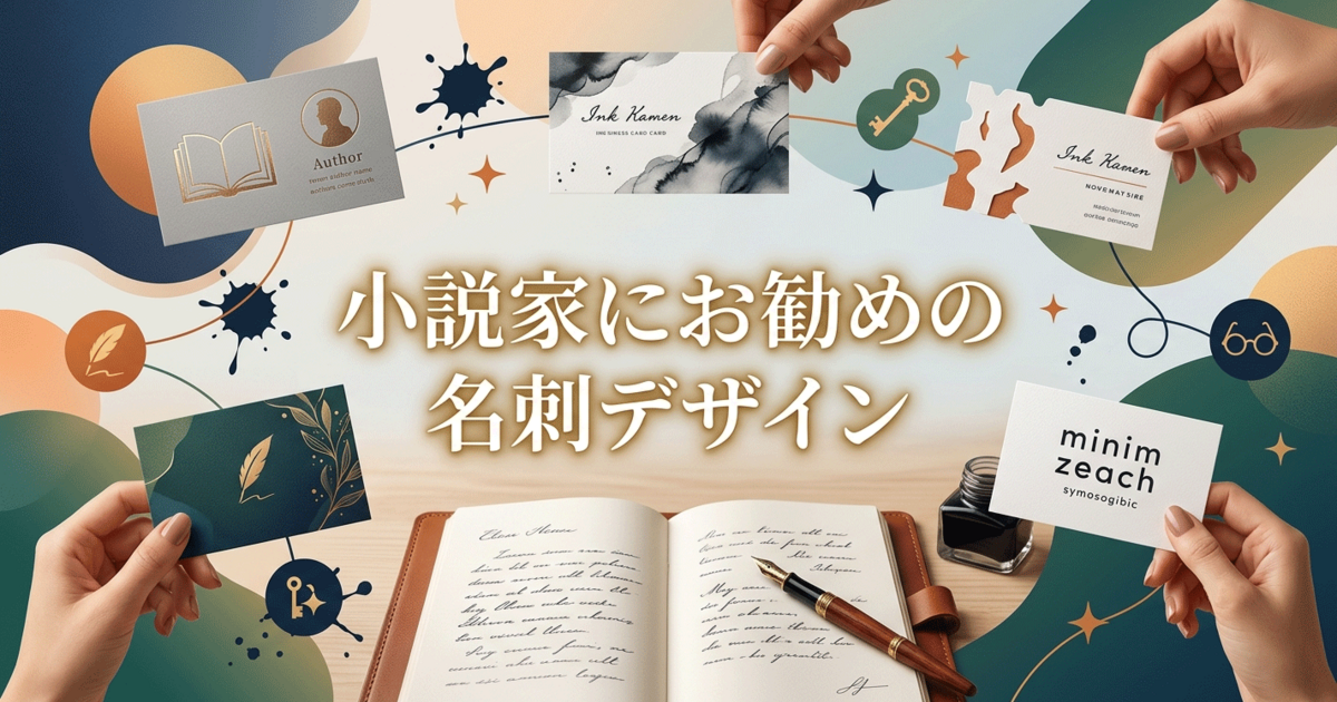 小説家にお勧めの名刺デザイン