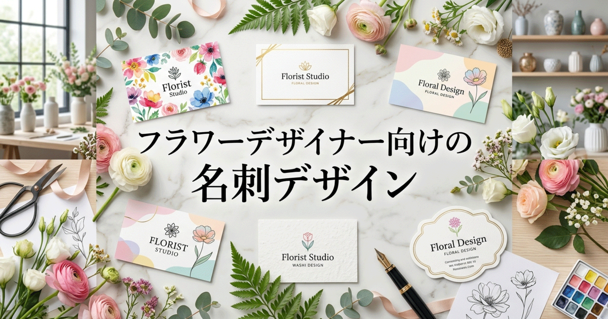 フラワーデザイナー向けの名刺デザイン