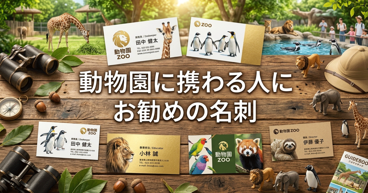 動物園に携わる人にお勧めの名刺