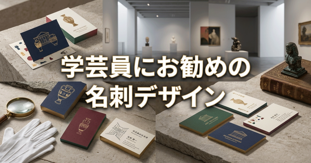 学芸員にお勧めの名刺デザイン