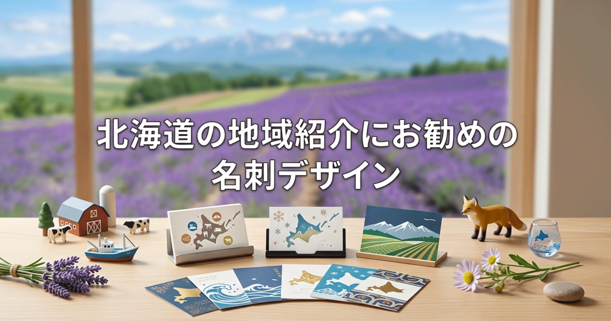 北海道の地域紹介にお勧めの名刺デザイン