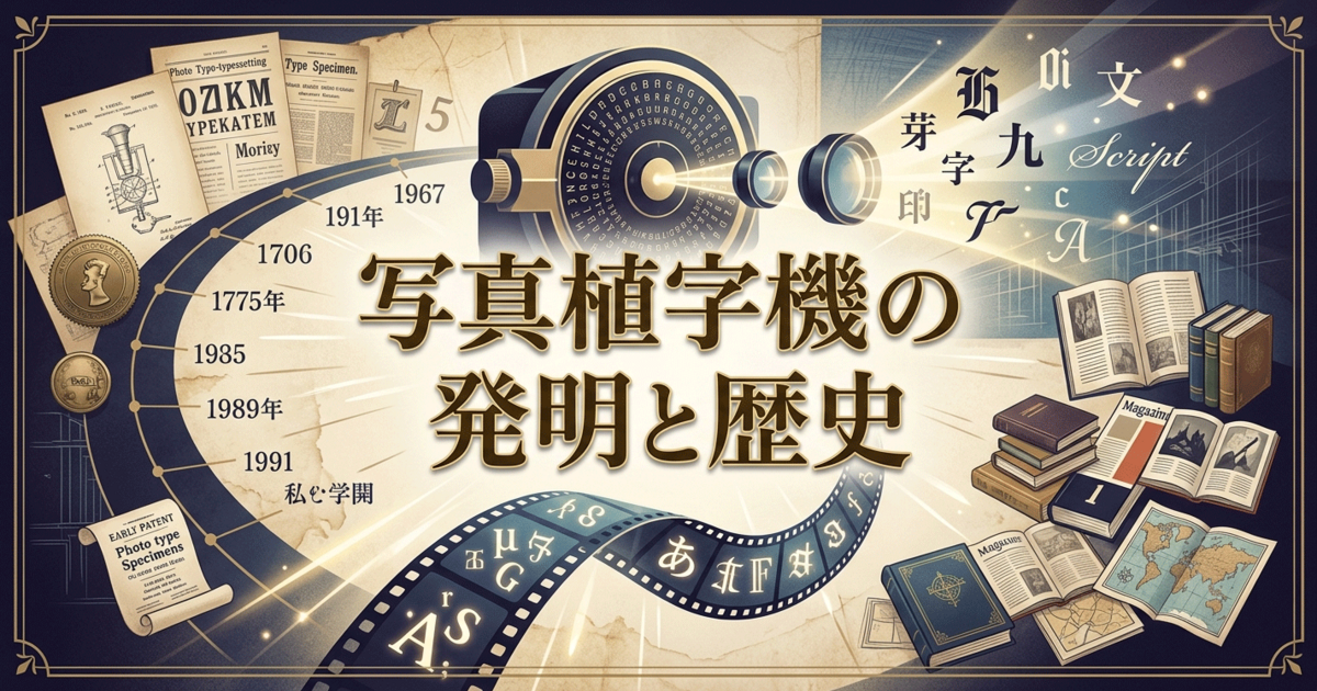 写真植字機の発明と歴史