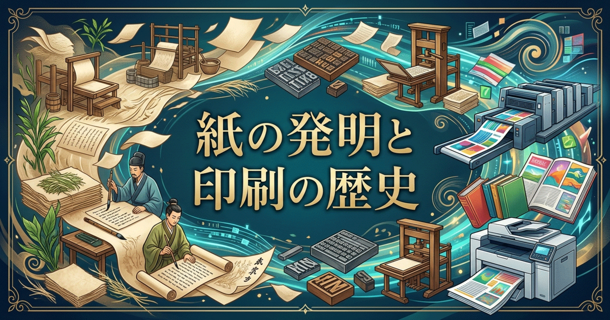紙の発明と印刷の歴史