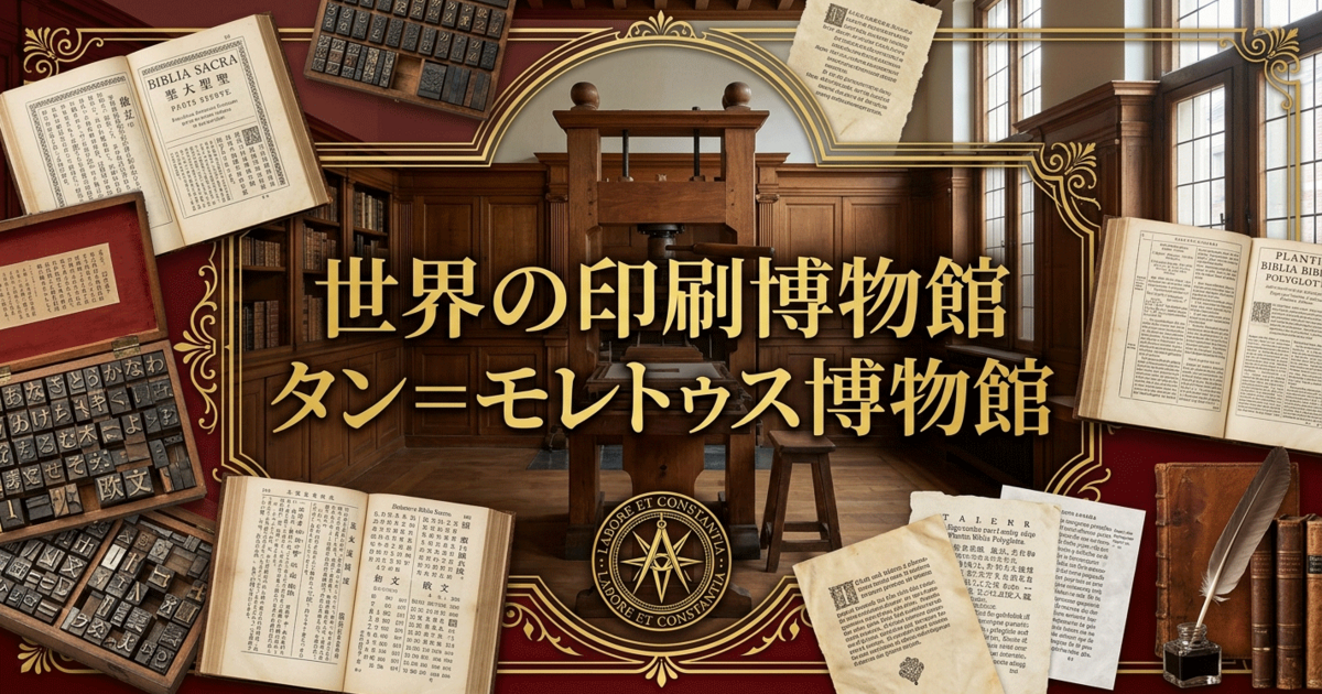 世界の印刷博物館：タン＝モレトゥス博物館