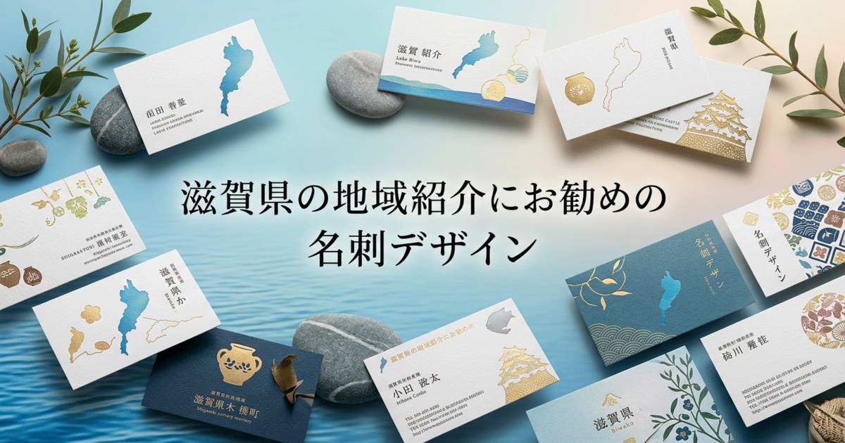 滋賀県の地域紹介にお勧めの名刺デザイン