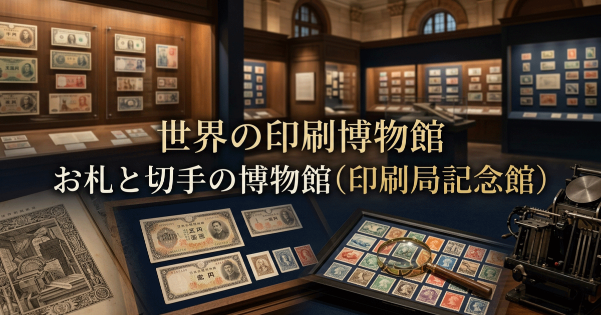 世界の印刷博物館：お札と切手の博物館（印刷局記念館）