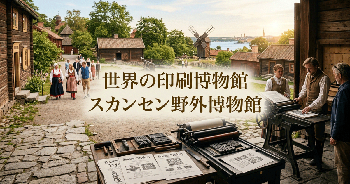 世界の印刷博物館：スカンセン野外博物館