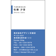 名刺作成｜ツートン_ブルー_2｜2183