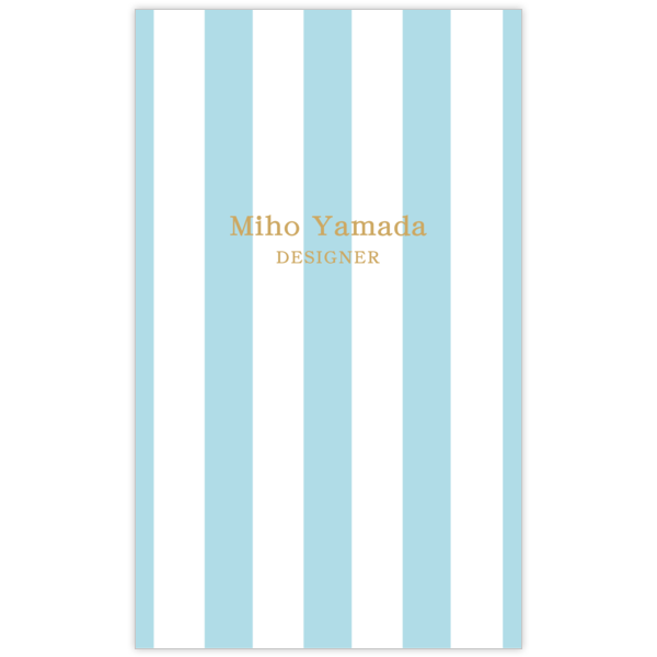 柄_ストライプ_5の名刺デザイン作成と印刷