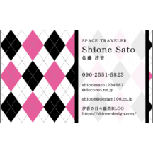 名刺作成｜柄_アーガイル_4｜1619