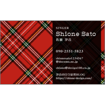 名刺作成｜柄_チェック_5｜1763