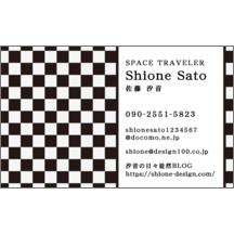 名刺作成｜柄_チェック_11｜1793