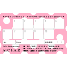 名刺作成｜柄_水玉_12｜2904