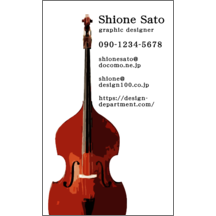 名刺作成｜イラスト_楽器_6｜1816