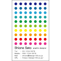 名刺作成｜柄_水玉_7｜1821