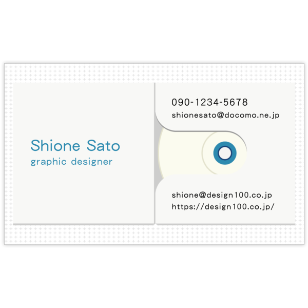 モダン_音楽_1の名刺デザイン作成と印刷