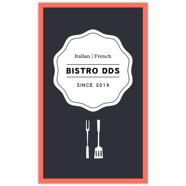 レトロ_食器_1の名刺デザイン作成と印刷