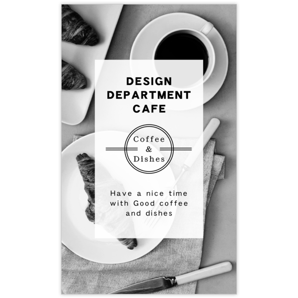 レトロ_食器_2の名刺デザイン作成と印刷