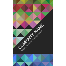 名刺作成｜図形_カラフル_1｜8671