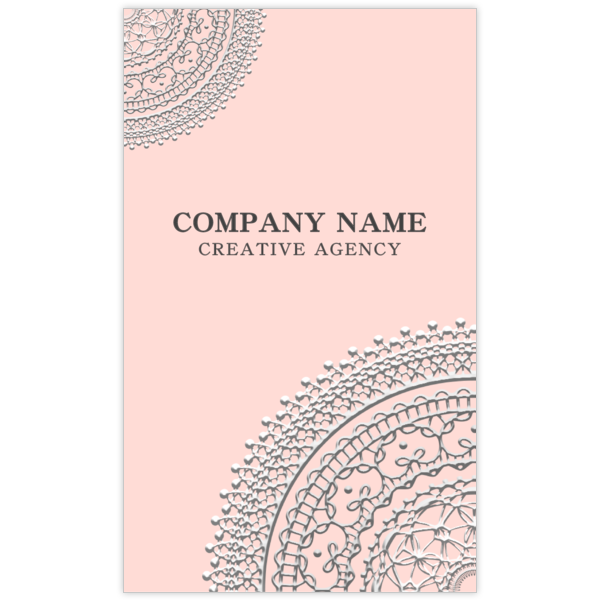 エレガント_レース_5の名刺デザイン作成と印刷