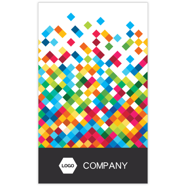 図形_カラフル_3の名刺デザイン作成と印刷