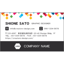 図形_カラフル_4のデザインで作成と印刷