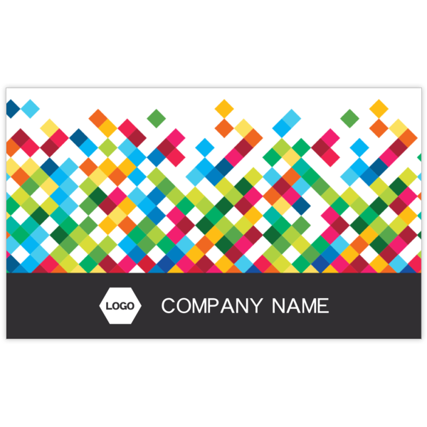 図形_カラフル_4の名刺デザイン作成と印刷