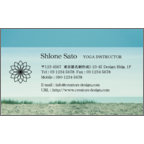 YOGAインストラクターのデザインで作成と印刷