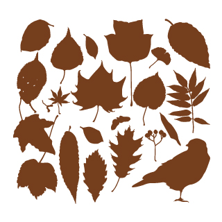 ロイヤリティーフリー素材：Autumn Leafs:Illustrator