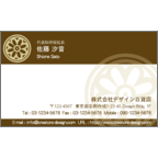 ４ｂｉｒｄの作品発表：名刺の作成と印刷：花柄名刺